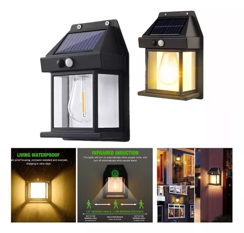 Farol Colonial Led Solar Exterior 0.3W 24Lumenes IP44 6500K