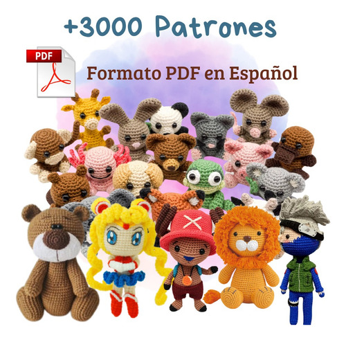 Cursos Para Aprender A Crear Amigurumis + 3 Mil Patrones