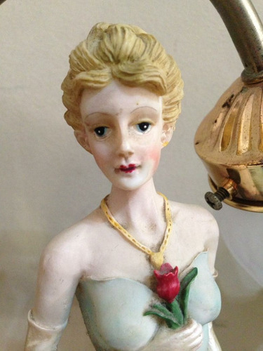 Lámpara Touch Clásica De Mesa De Hermosa Figura De Mujer (Usado)