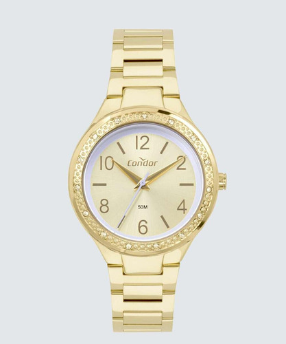 Relógio Condor Feminino Copc21jjm4a - Dourado - 3,8 Cm
