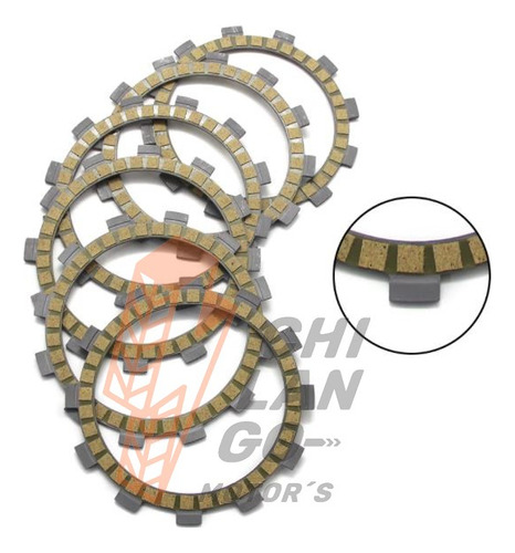 Pastas De Clutch Yamaha Xt250 Serrow 250 (3c51/52) 2005-2015