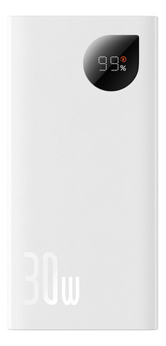 Cargador Portatil Power Bank Baseus Adaman2 10000 30w Blanco