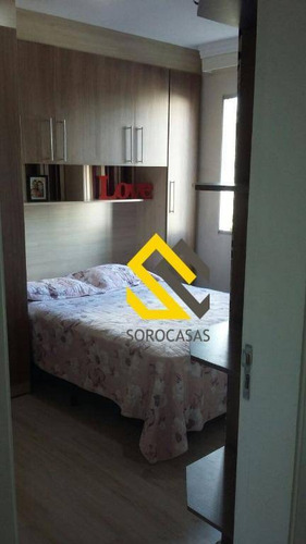 Imagem 10 de 20 de Apartamento Com 2 Dormitórios À Venda, 49 M² Por R$ 190.000,00 - Condomínio Parque Sicília - Votorantim/sp - Ap0449