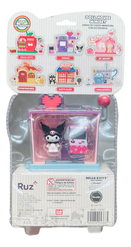 Hello Kitty Casita Miniatura Con Accesorios Hello Sanrio Ruz