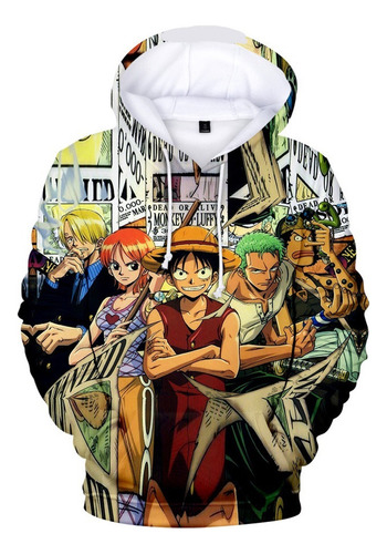 Er Sudadera Con Capucha 3d One Pieces De Anime Para Hombre