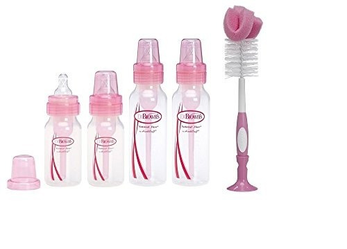 Dr. Brown Bebe Botellas Rosa Pack 4 (2-8 Oz Botellas) Y D02