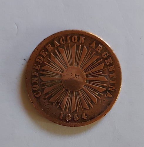 Moneda De La Confederación Argentina.     4 Centavos (1854).