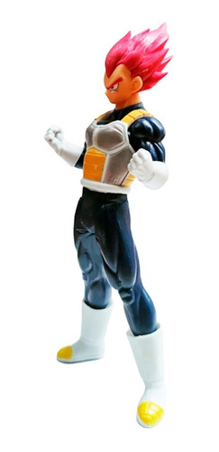 Imagen 4 de 4 de Muñecos Dragon Ball Z Vegetta Super Saiyajin Dios 18 Cm