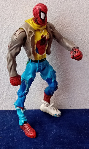 Figura De Spiderman Street Warrior 1999 Toy Biz 14 Cm (Usado)