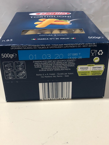 Tortiglioni Pastas Cortas Barilla N1 En Italia Al Mundo