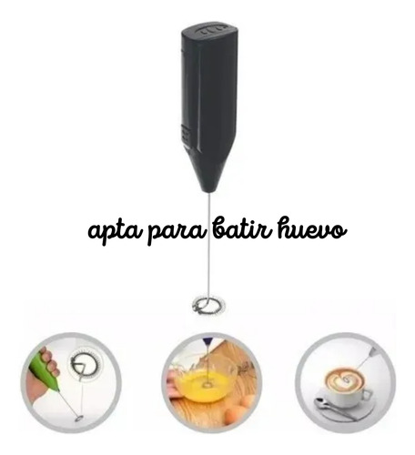 Espumador Batidor Mesclador De Leche Cafe Electrico Crema Blanco