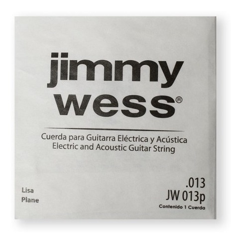 12 Cuerdas Jimmy Wess Para Guitarra 0.013 Acero Jw-013p(12)