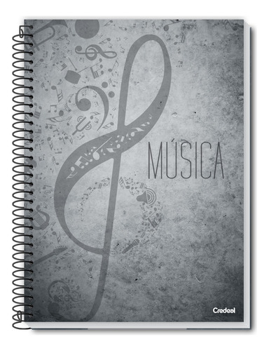 Cadernos Com Pautas Aula De Música 96 Folhas + Lapiseira 0.7 Cor Sortido