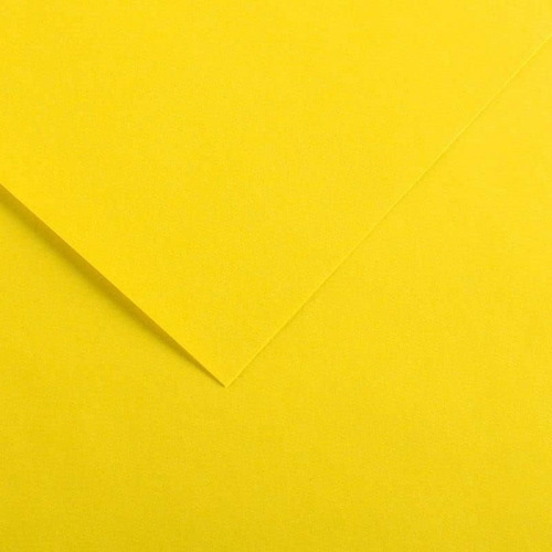Pct Papel Iris Vivaldi 25fls A4 120gr Canson A Cor Cor Amarelo Canário