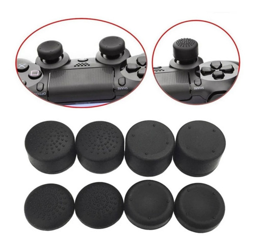 Kit 8 Protetor Extensor Grip Compativel Com Ps4 Ps5 Xbox One