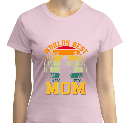 Playera Mujer Best Mom- Día De La Madre