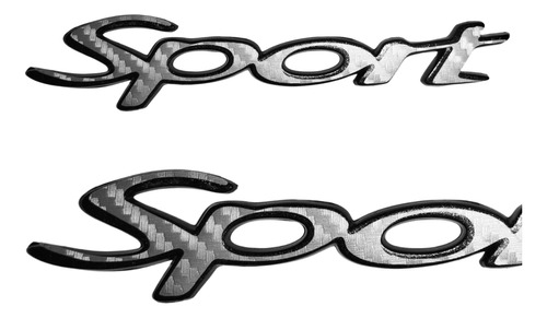 Emblema Letra Volkswagen Sport Beetle Bora Gris Fibra