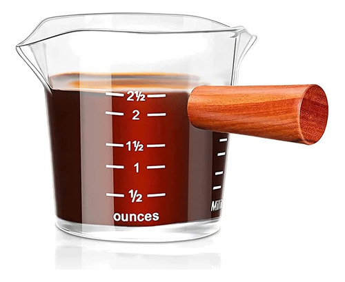 Vasos De Chupito De Café Expreso De 2.5 Oz Con Boquilla Dobl
