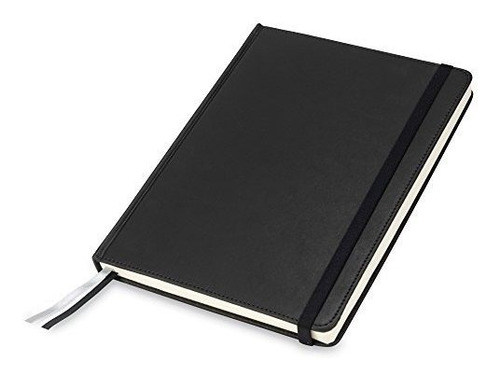 Cuaderno Con Tapa Dura, 240 Páginas Líneas, Negra, 7.5 X 