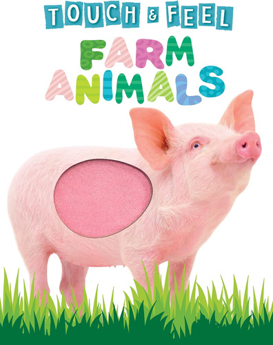 Touch And Feel Farm Animals Libro Novedoso Libro Cartón