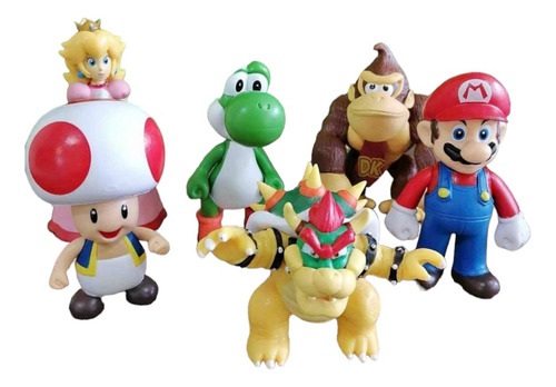Figuras Super Mario Bros Set De 6 Figuras
