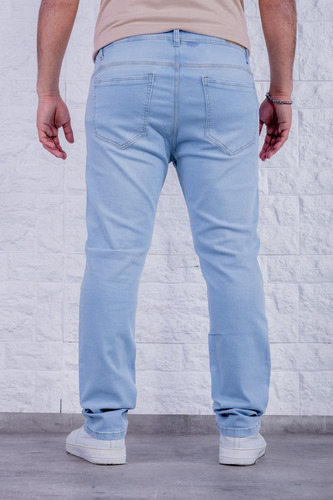 Pantalon Jean Semi Chupin Elastizado Talles Grandes 50 - 58