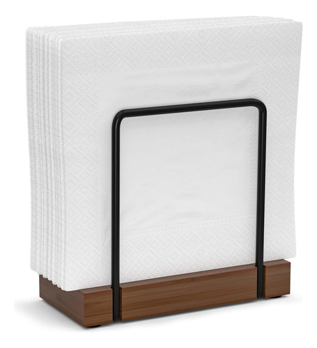 Servilletero Para Mesa Para Toda La Cocina Estilo Rustico Black & Brown