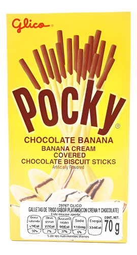 Pack 3pz Galletas Pocky Cookies, Choco Banana Y Chocolate