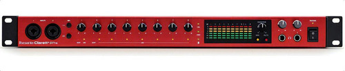 Interfaz De Audio Premium Clarett+ 8pre Usb + Plugins Color Rojo