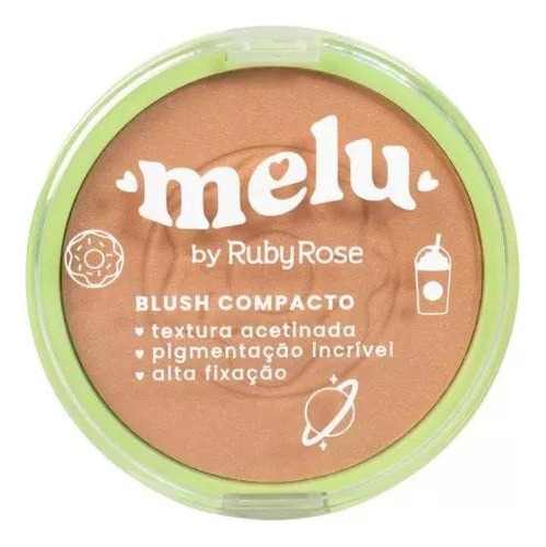 Blush Compacto Melu By Ruby Rose Caramel Rr8714