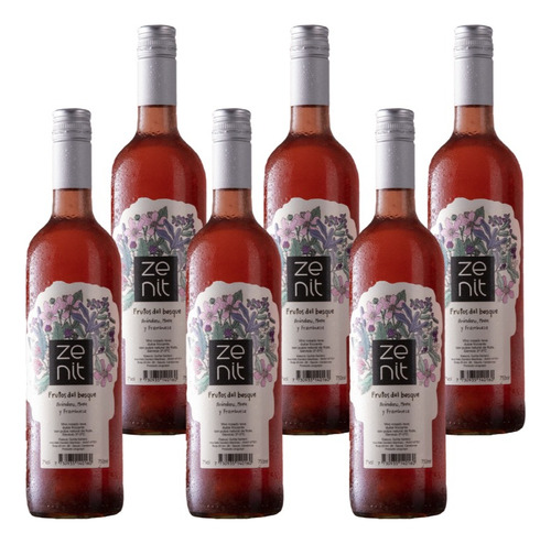 Vino Zenit Frizzante Frutos Del Bosque 750 Ml Caja X 6 