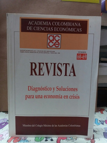 Revista De Economía - Economía En Crisis De 1999 - Libro