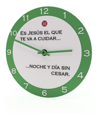 Imagen 10 de 10 de Reloj De Pared | Citas Biblicas | Ylh3d | Ms