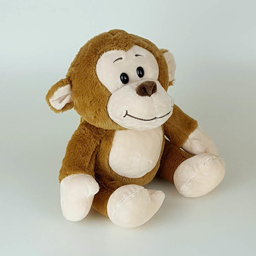 Imagem 3 de 4 de Macaco Macaquinho Gorila De Pelúcia 20cm Caramelo