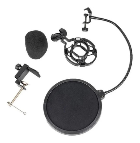Imagen 6 de 10 de Kit Micrófono Condensador Con Brazo Y Tarjeta De Sonido