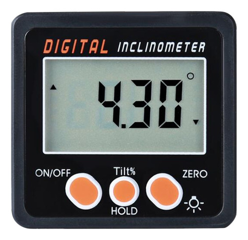 Inclinómetro De Transportador Digital Boton Naranja