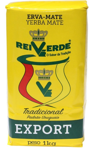 Yerba Mate Rei Verde Tradicional 1kg  (tipo Uruguayo) Full
