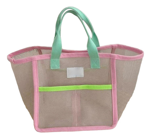 Bolsa De Playa De Malla, Organizador De Maquillaje, Bolso