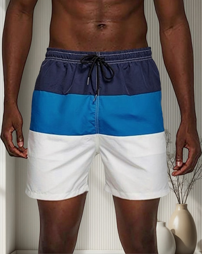 A Traje De Baño Con Secado Rápido For Hombre, Ideal P/playa