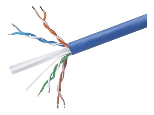 Bobina 305m Cable Utp 100% Cobre Cat6 Azul Redes/video Dahua
