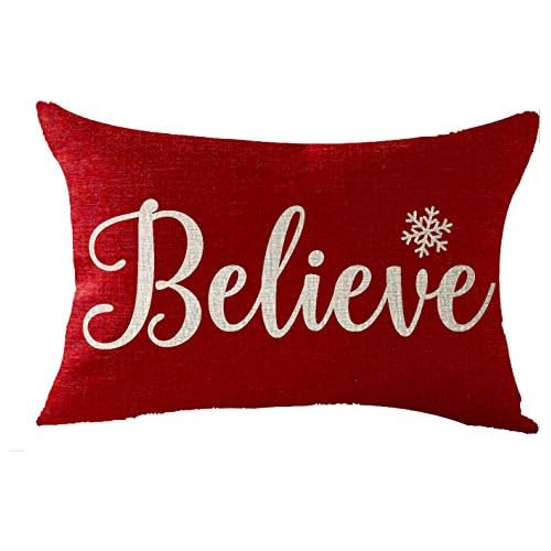 Happy Winter Snowflakes Believe Merry Christmas Throw P...