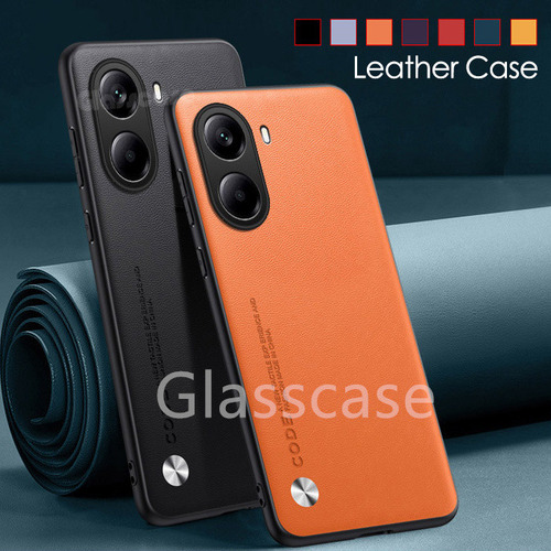 Funda Para Xiaomi Poco X7 F7 M7 Pro, Piel Ultra Lisa, Funda De Teléfono, Textura, Protección Antiarañazos, Cubierta Trasera