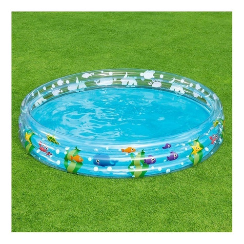 Imagen 3 de 4 de Pileta inflable redonda Bestway Deep Dive 51005 de 183cm x 33cm 480L multicolor