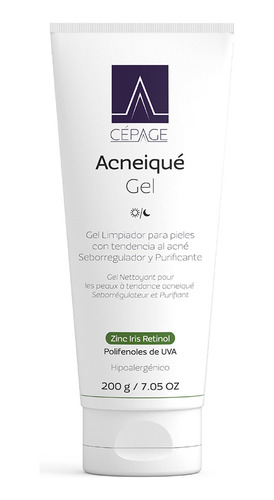 Gel Limpiador Cepage Acneique Gel Piel Acne 200 Gr