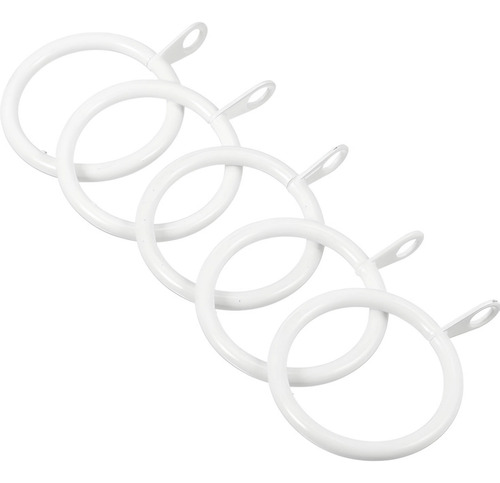 Argollas Metalicas Pack70 Blancas Para Cortinas 3/4 7/8 Blanco