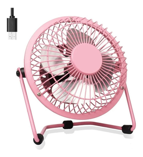 Ventilador Usb Metálico Para Escritorio 