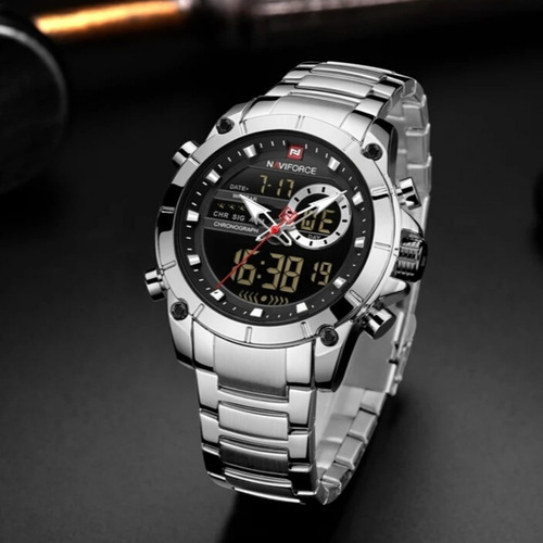 Relógio Naviforce Masculino Modelo 9163 Analógico E Digital