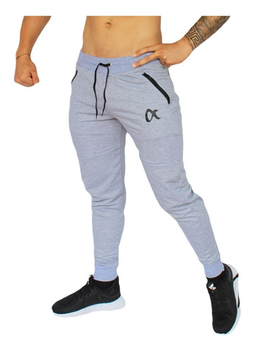 Jogger Cierres Sudadera Pantalón Hombre Tallaje Regular Fit