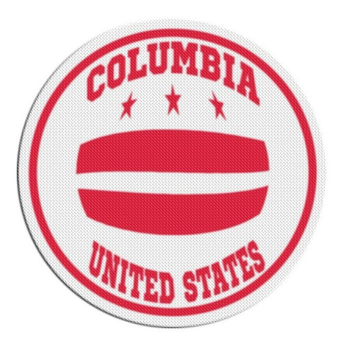 Parche Circular Escudo Usa Columbia