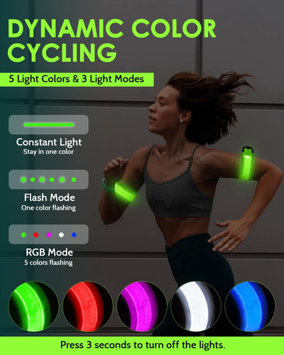 Ja Brazalete Led Recargable, Equipo Reflectante For Correr